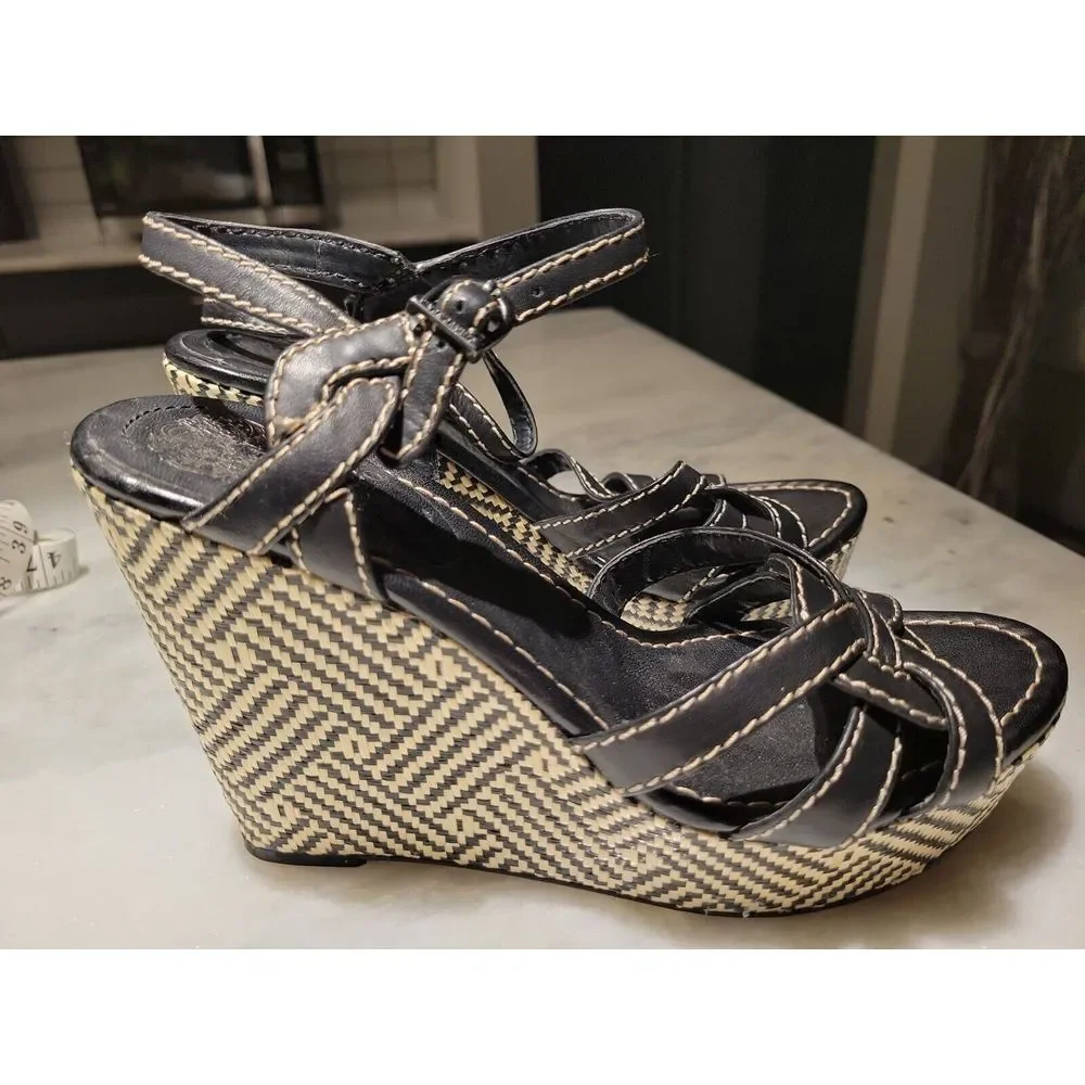Vince Camuto Womens High Heels Wedge Sandals US Size 7.5